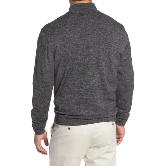 Cutter & Buck Henry Half Zip Sweatshirt Mens 2XB Blue Merino Wool Blend $170 NWT - Picture 7 of 9